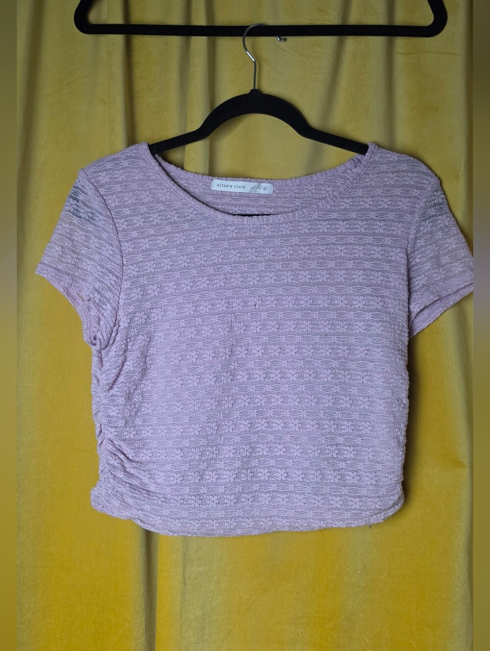 Altar'd State Floral Textured Top